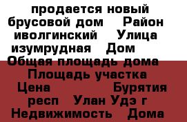 продается новый брусовой дом. › Район ­ иволгинский  › Улица ­ изумрудная › Дом ­ 33 › Общая площадь дома ­ 30 › Площадь участка ­ 5 › Цена ­ 450 000 - Бурятия респ., Улан-Удэ г. Недвижимость » Дома, коттеджи, дачи продажа   